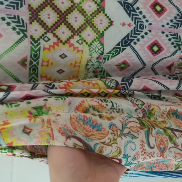 Johnny Was style maxi tiered sleeveless dress by Tolani Collection - Picture 3 of 9